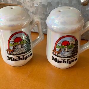 Michigan salt & pepper shakers great condition